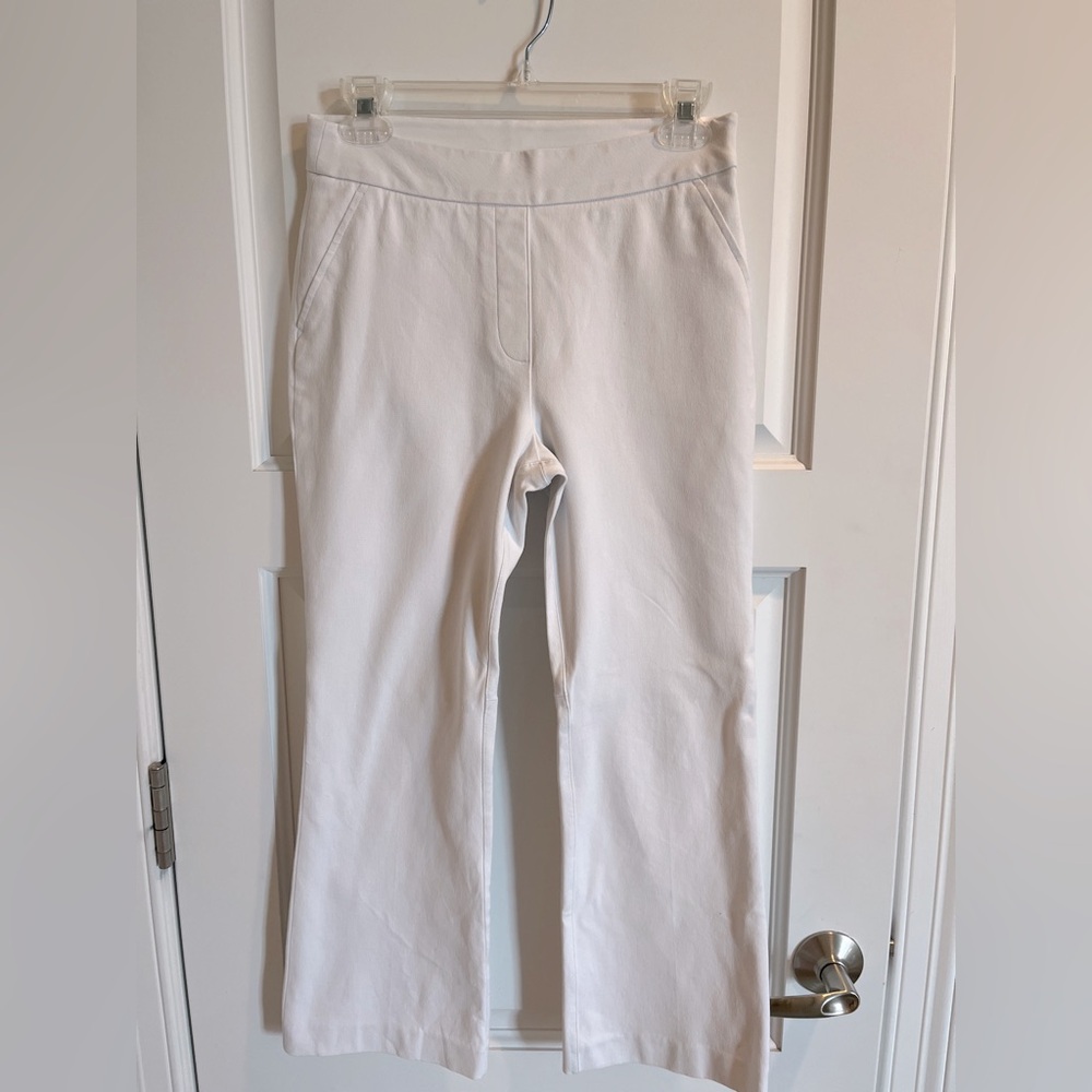 Spanx- White Flare Pant with Ultimate Opacity Technology-Regular / S